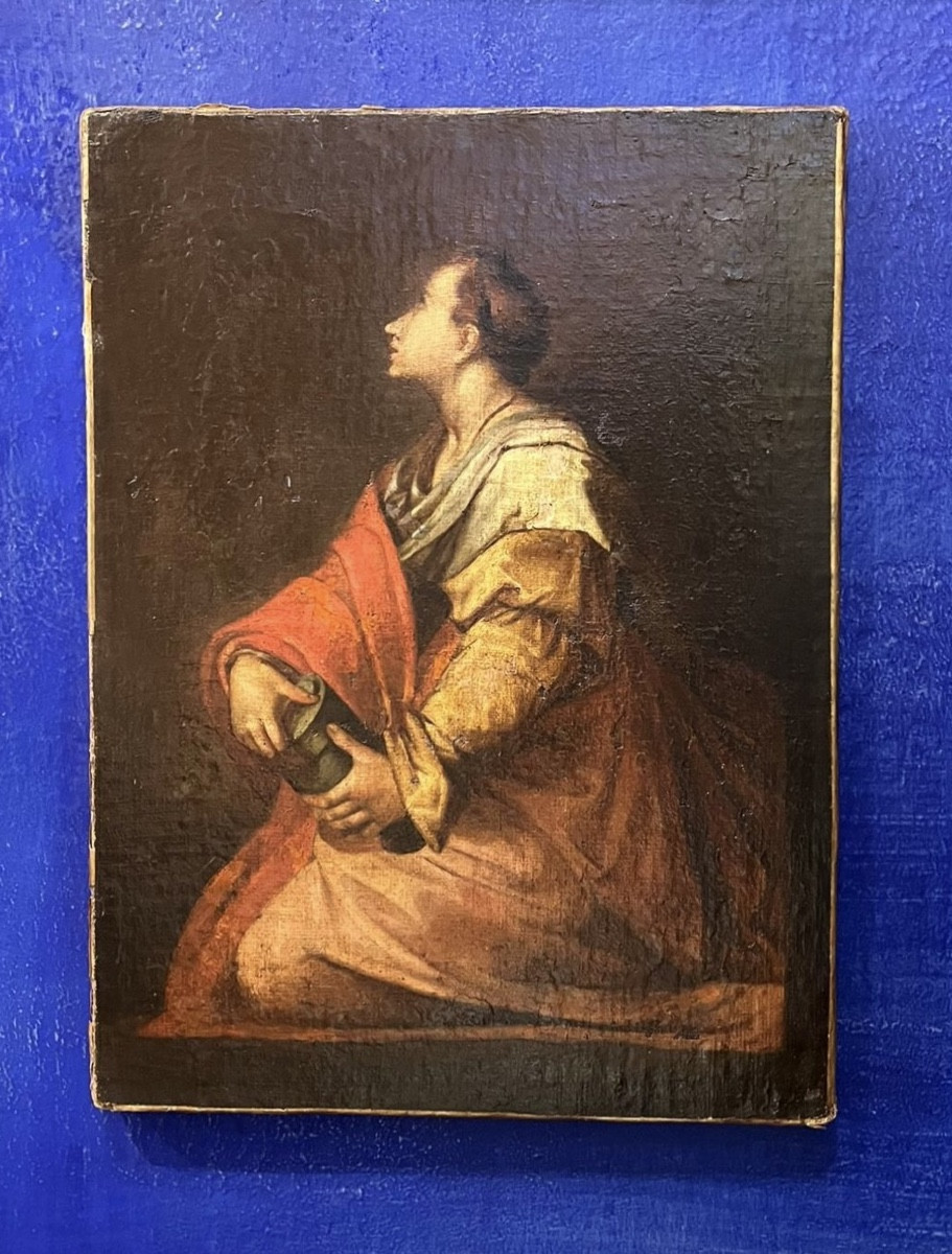 Maria Maddalena, da Andrea del Sarto, Disputa sulla Trinità, XVII secolo, 36 x 27 cm-photo-6