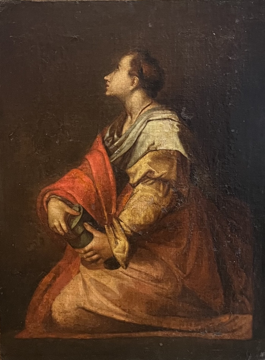 Maria Maddalena, da Andrea del Sarto, Disputa sulla Trinità, XVII secolo, 36 x 27 cm