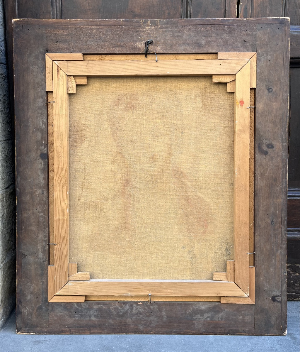 E. Gordigiani, Ritratto di Lina Bietoletti, Firenze 1949, olio su tela-photo-3