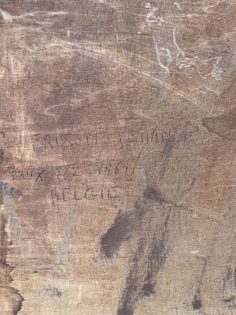 Jehan Frison (1882-1961) Malika, ritratto marocchino, periodo Fez-Bou Saâda, circa 1926-photo-2