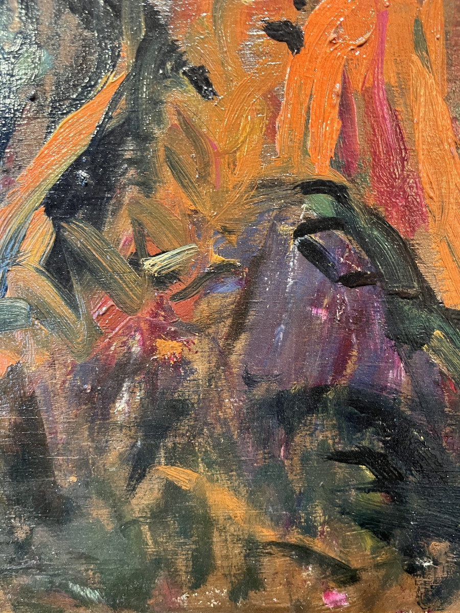 Jehan Frison (1882-1961) Malika, ritratto marocchino, periodo Fez-Bou Saâda, circa 1926-photo-6