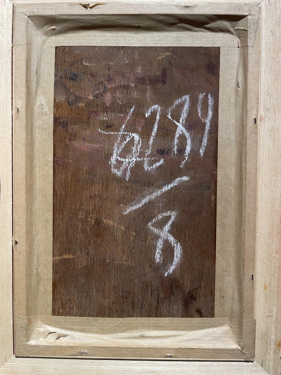 Pierre Alexandre Salles (1867-1915, Algeria) Ritratto Giovane orientale, cm 27,5 x 21-photo-4