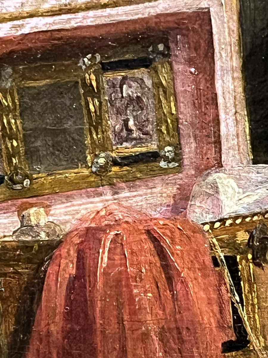 Brigante italiano nel rifugio con cofanetto di gioielli, firmato Pauwels, c.1850-photo-4