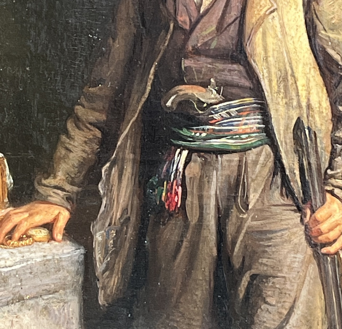 Brigante italiano nel rifugio con cofanetto di gioielli, firmato Pauwels, c.1850-photo-8