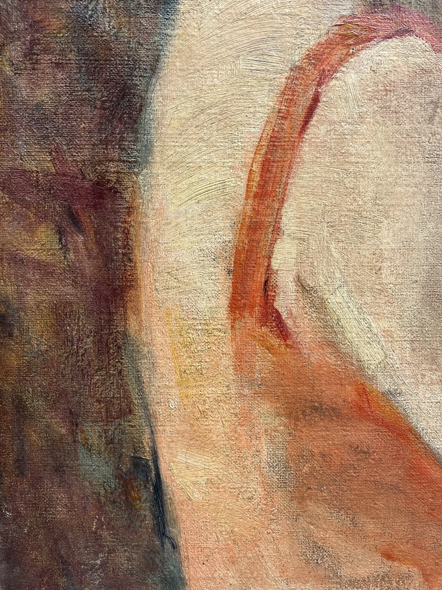 Ritratto femminile con cappello bianco, Vittorio Gussoni (?) (Milano, 1893 – Sanremo, 1968), ca-photo-5