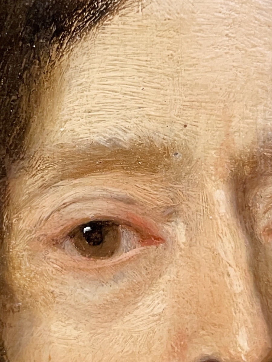 Ritratto di gentiluomo, scuola di Nicolas Maes, Provinces-Unies, vers 1680-photo-3