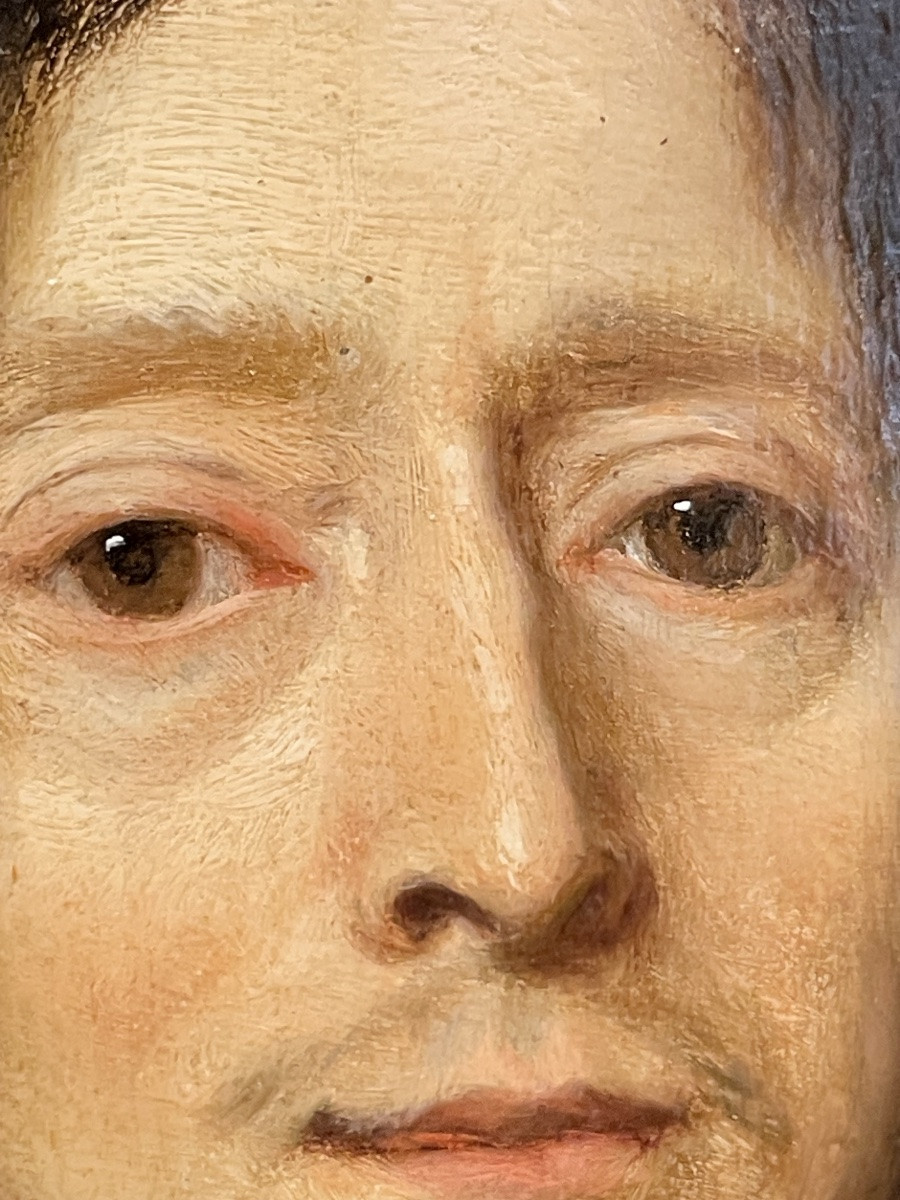 Ritratto di gentiluomo, scuola di Nicolas Maes, Provinces-Unies, vers 1680-photo-5