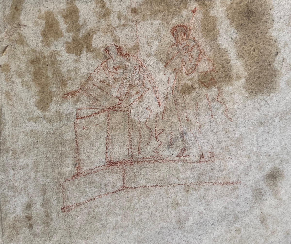 Ecce Homo. Cristo davanti a Pilato, disegno a lavis, XVIII/XIX sec-photo-6
