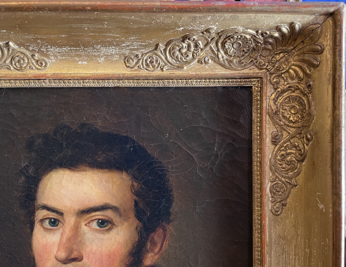 Ritratto d’uomo di Jean Jacques Marie Castin, firmato e datato 1838 -photo-3