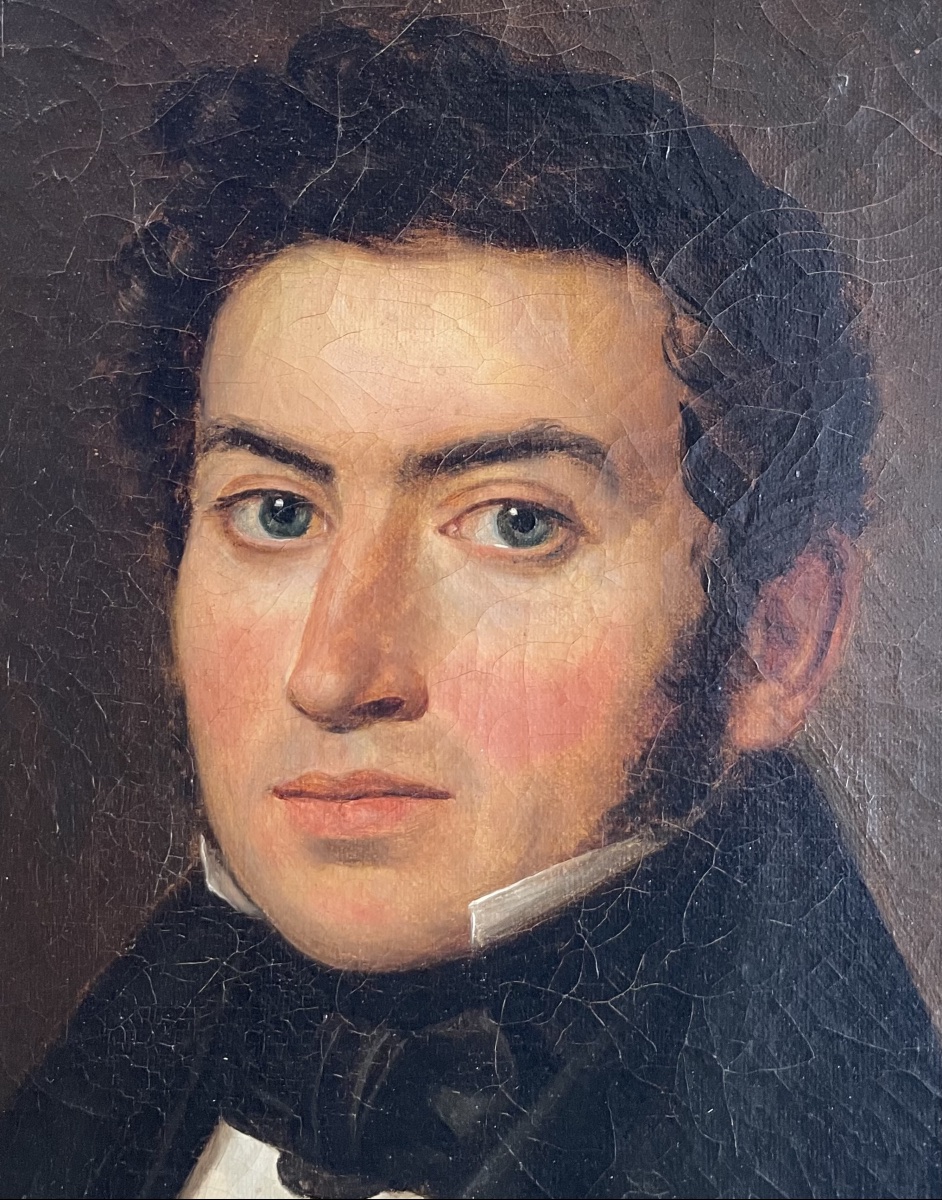 Ritratto d’uomo di Jean Jacques Marie Castin, firmato e datato 1838 -photo-5
