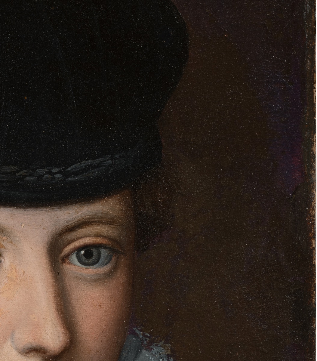 Alessandro Allori, atelier. Dama con cappello di velluto nero. Scuola fiorentina. XVI secolo.  -photo-3