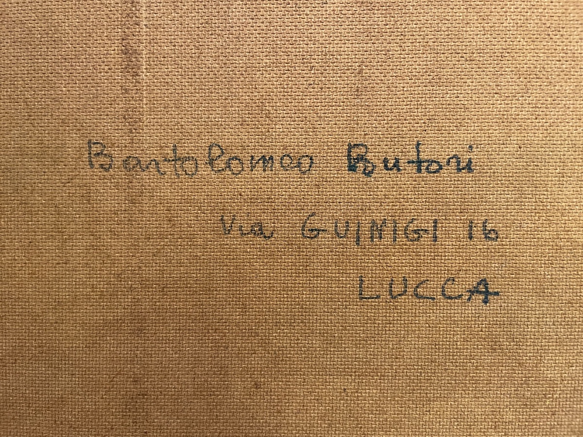 Bartolomeo Butori, Lucca, Tema mitico con drago, datato 1950  -photo-3