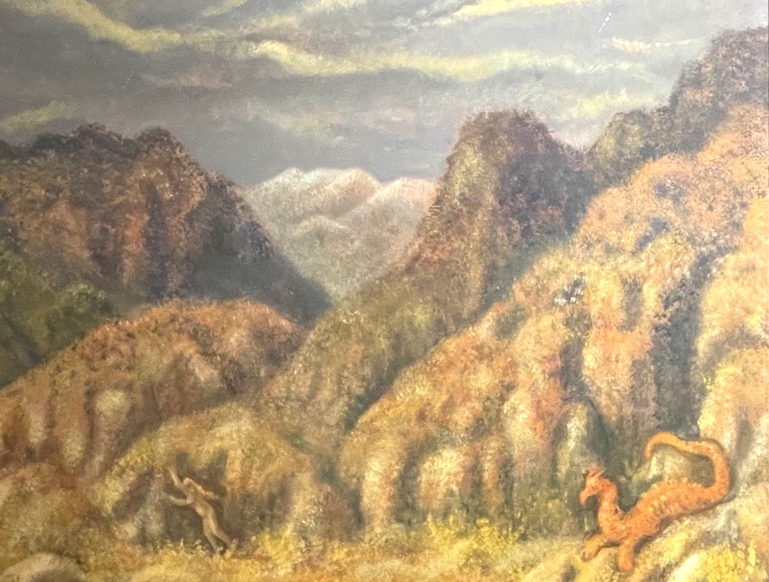 Drago ed Eva in un paesaggio mitico, Bartolomeo Butori, Lucca, 1950