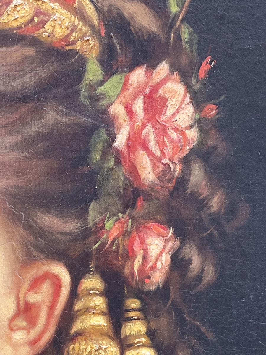 Ritratto di giovane donna in costume balcanico ottomano, firmato Emma Sterrer, ca. 1880-photo-8
