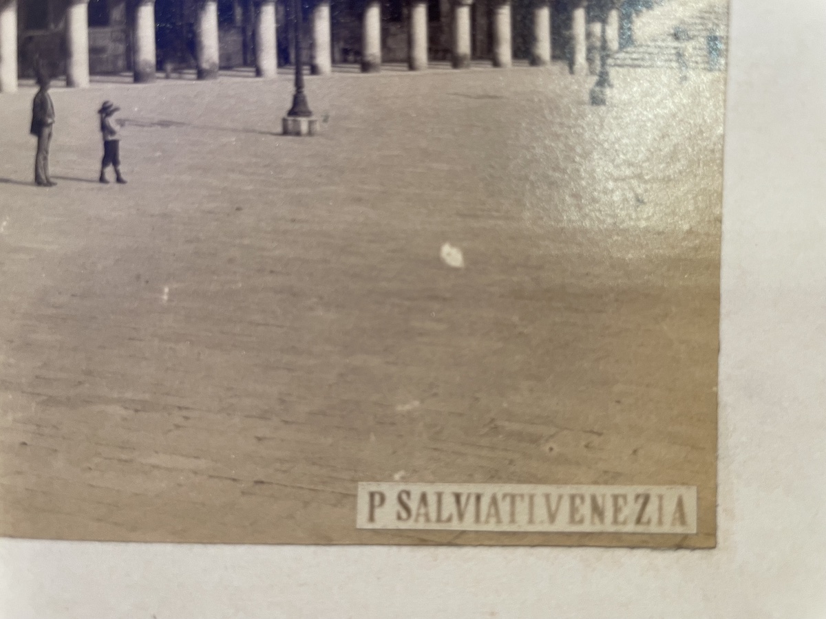 Venezia, Palazzo Ducale — Fotografia albumina P. Salviati, Piazzetta San Marco, c. 1880-photo-4