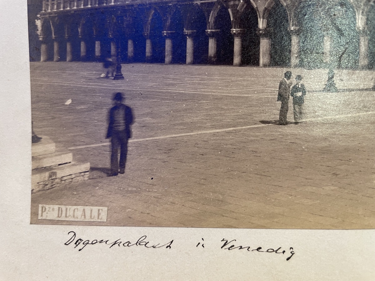 Venezia, Palazzo Ducale — Fotografia albumina P. Salviati, Piazzetta San Marco, c. 1880-photo-5