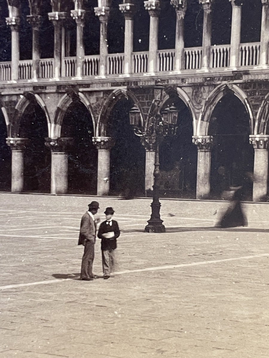 Venezia, Palazzo Ducale — Fotografia albumina P. Salviati, Piazzetta San Marco, c. 1880-photo-7