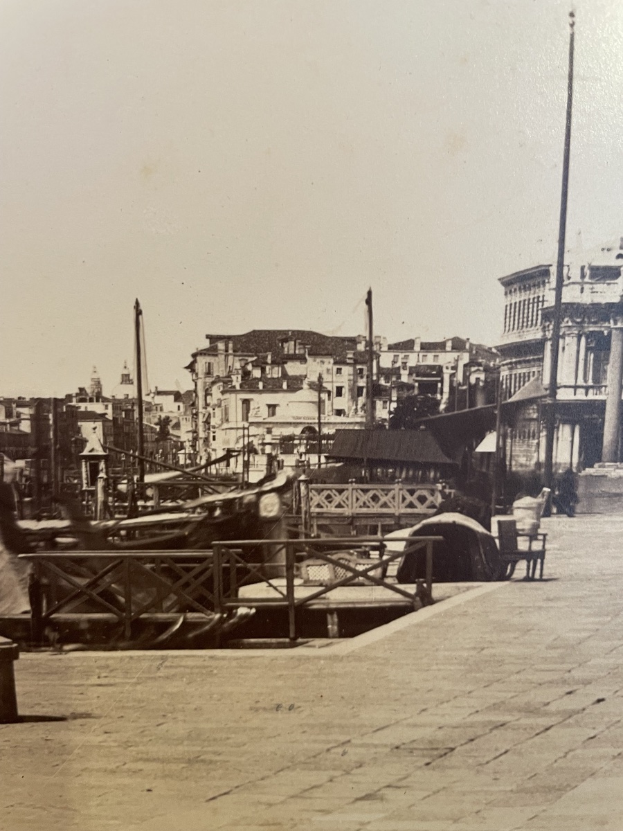 Venezia, Hotel Danieli e Riva degli Schiavoni – Grande fotografia d’epoca, circa 1890-1905  -photo-4