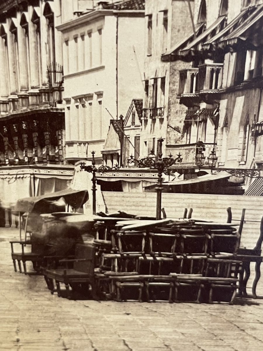 Venezia, Hotel Danieli e Riva degli Schiavoni – Grande fotografia d’epoca, circa 1890-1905  -photo-2