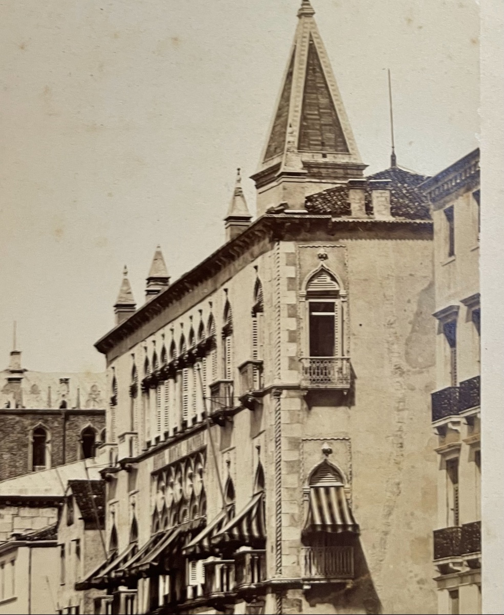 Venezia, Hotel Danieli e Riva degli Schiavoni – Grande fotografia d’epoca, circa 1890-1905  -photo-4