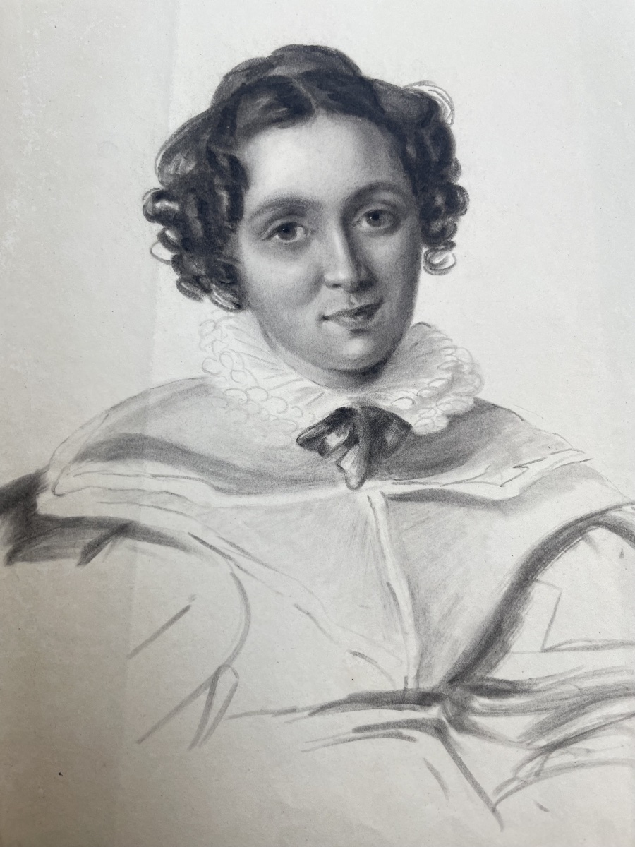 Ritratto femminile con colletto a doppio volant, epoca del Romanticismo, circa 1830-1840-photo-3