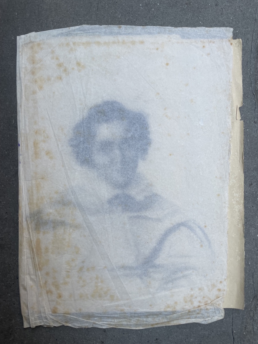 Ritratto femminile con colletto a doppio volant, epoca del Romanticismo, circa 1830-1840-photo-4