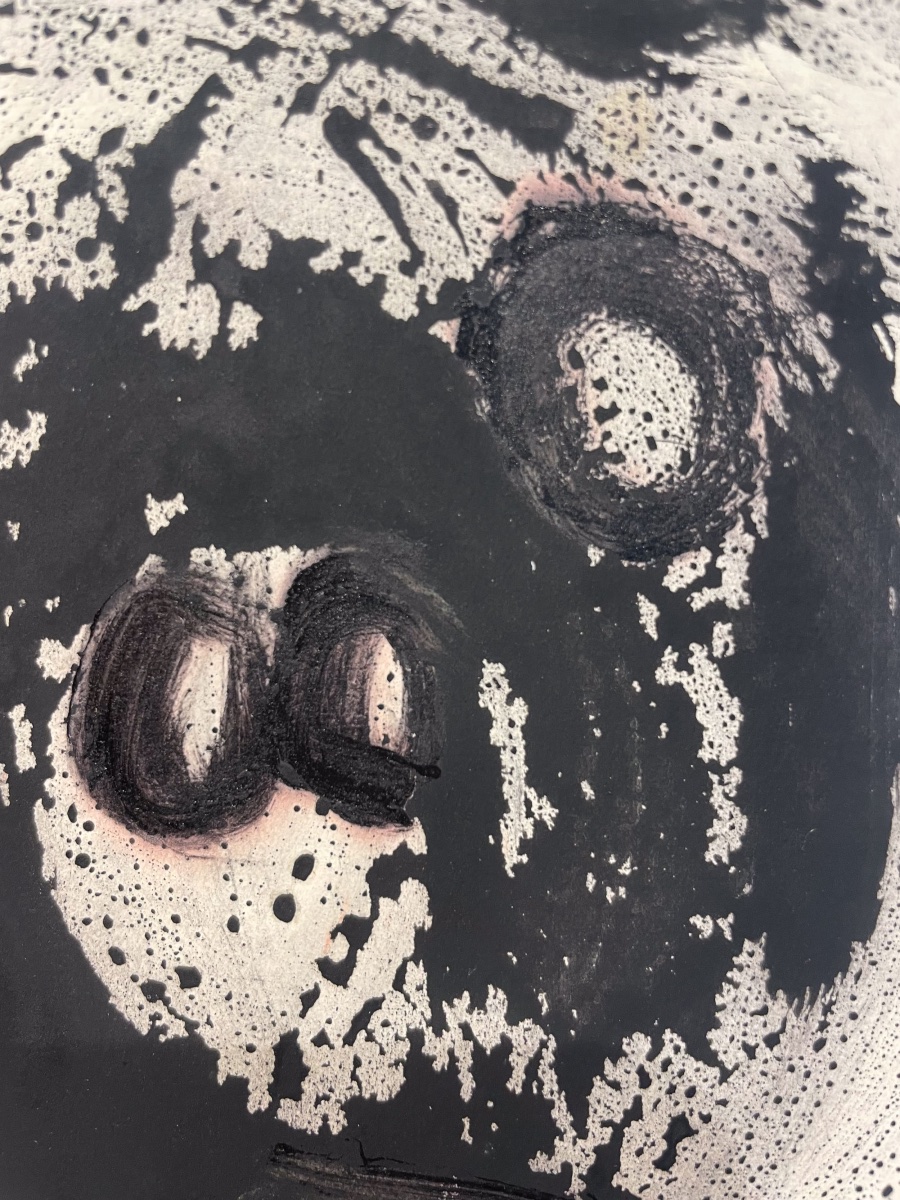 Anja Decker (1908-1995) – Composizione astratta, Arte Informale tedesca, circa 1950-60-photo-2
