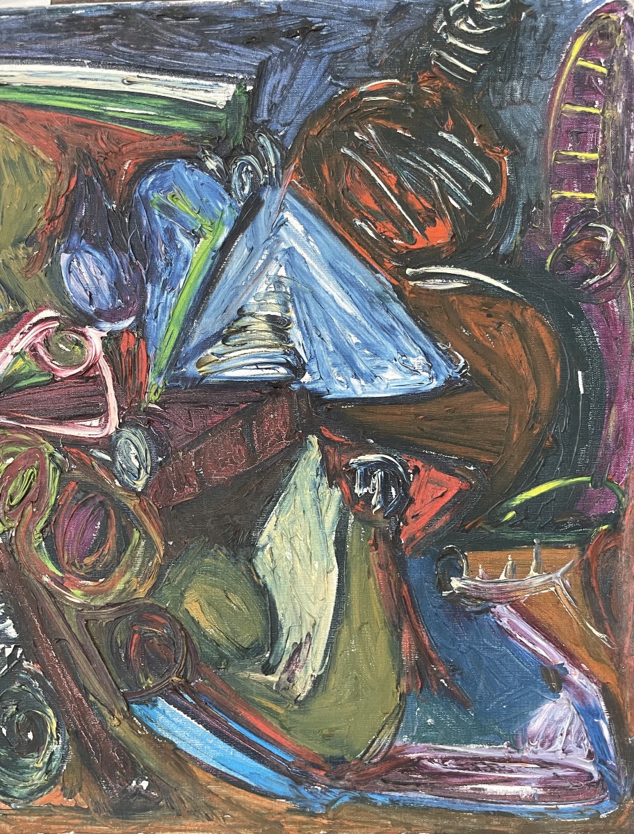 Patrick Boudon (1944-2019), Composizione astratta, École de Paris, 1963-photo-4