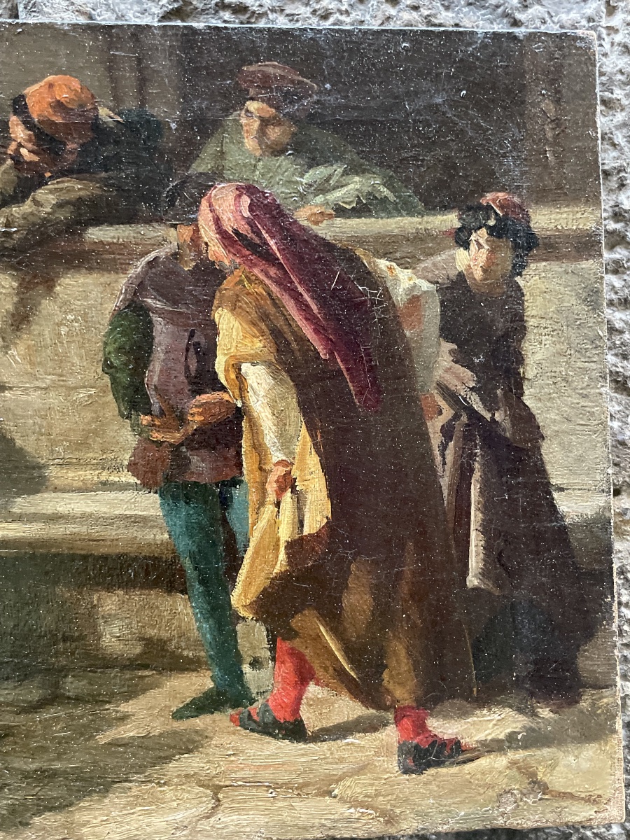 Tancredi Raffaello (1837–c. 1916), Sketch for a Medieval Episode Inspired by Dante-photo-4