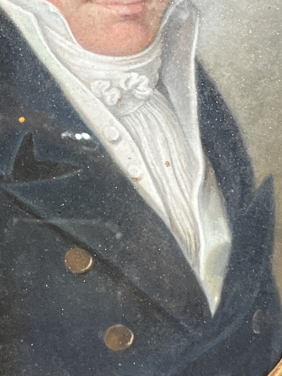 Ritratto di gentiluomo a pastello, epoca Impero-Restaurazione, scuola francese XIX sec-photo-4