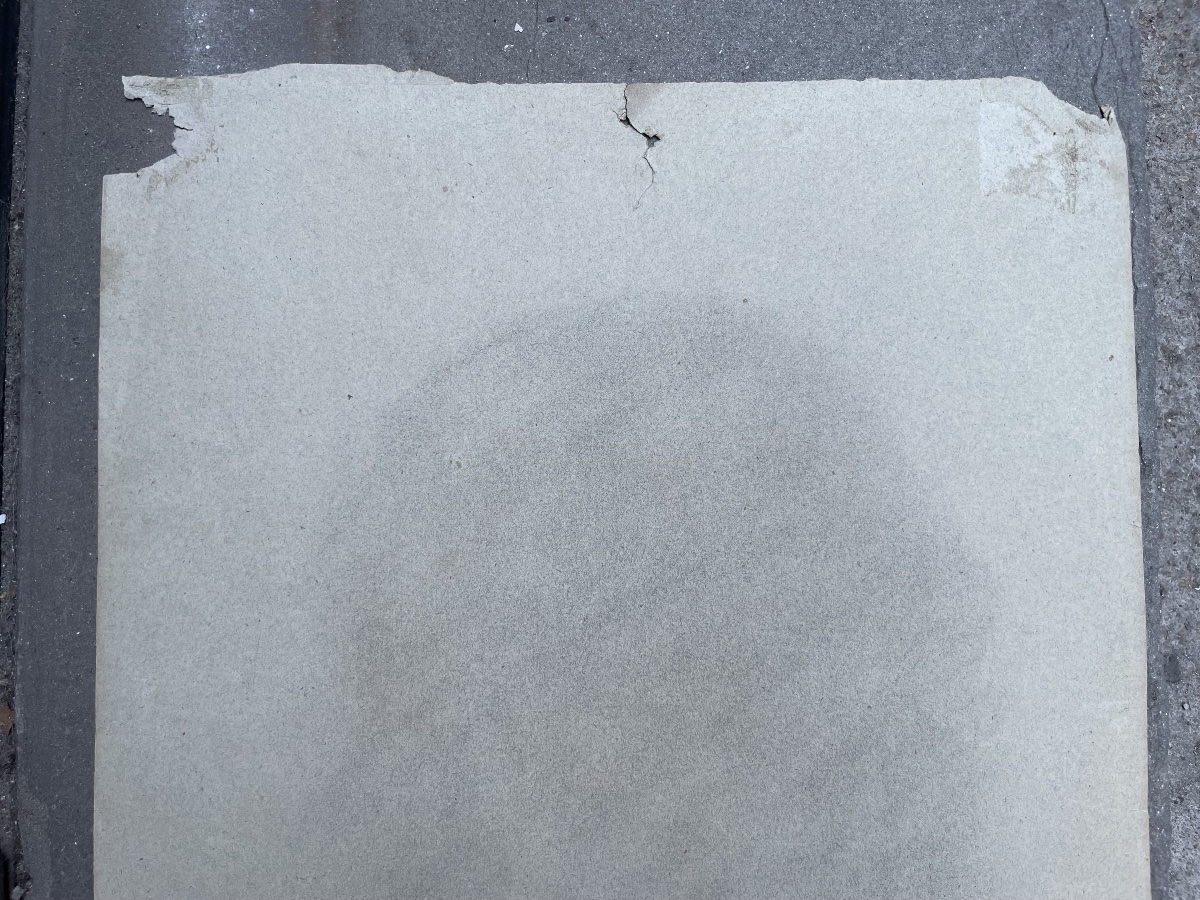 Disegno, ritratto di uomo con baffi e papillon, atelier di Enrico Reffo, cm 32 × 45 -photo-3