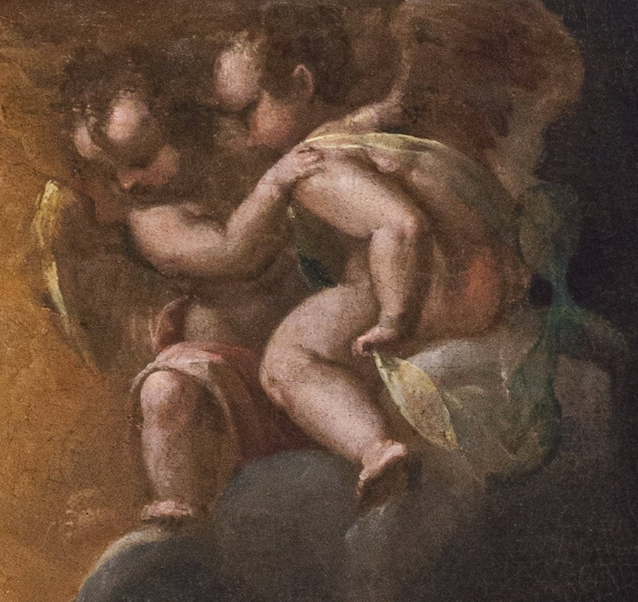 Scuola toscana, San Giacinto domenicano e la visione della Madonna a Kiev, circa 1600 -photo-4