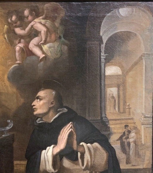 Scuola toscana, San Giacinto domenicano e la visione della Madonna a Kiev, circa 1600 -photo-6