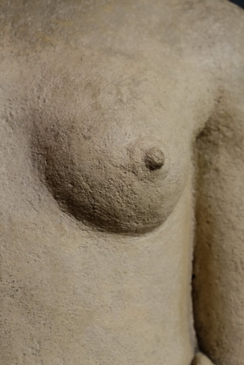 Giorgio Rossi (1892–1963) Figura femminile con le mani incrociate, circa 1930, cm 78-photo-7