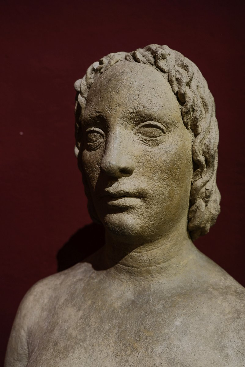 Giorgio Rossi (1892–1963) Figura femminile con le mani incrociate, circa 1930, cm 78-photo-8