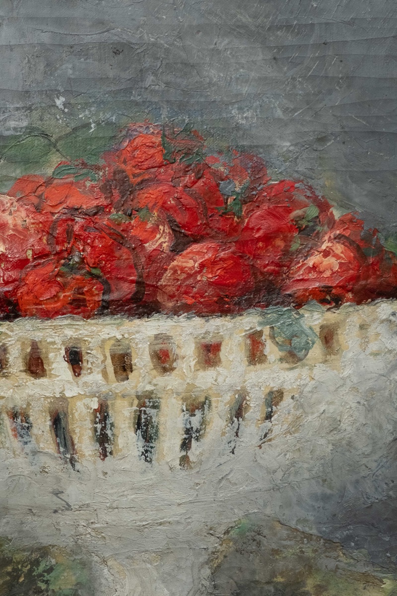 Henry Déziré (1878–1965) – Nature morte aux fraises et aux fleurs, signée circa 1930 -photo-4