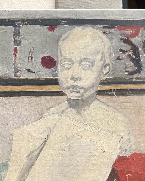 Henry Déziré (1878–1965), Natura morta d’atelier con busto e frutta  Olio su tela 81 × 60 cm -photo-1
