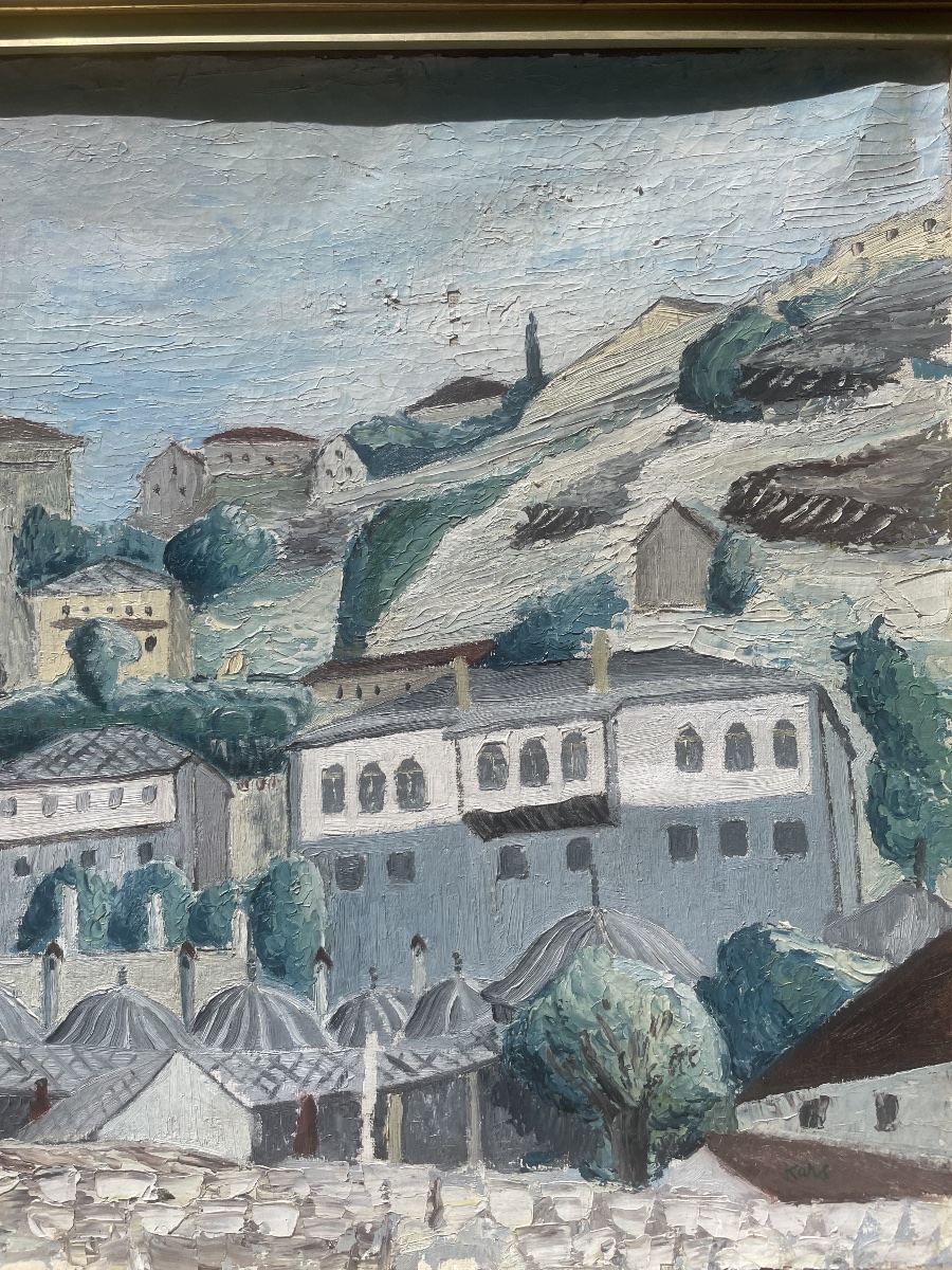 Počitelj, città ottomana della Bosnia-Erzegovina con moschea e minareto, prima metà XX secolo  -photo-4