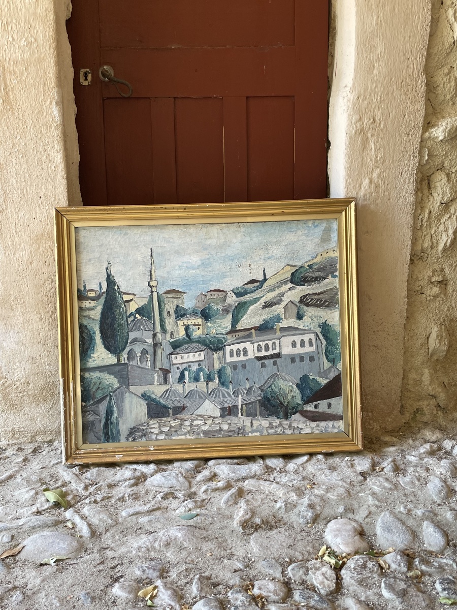 Počitelj, città ottomana della Bosnia-Erzegovina con moschea e minareto, prima metà XX secolo  -photo-8