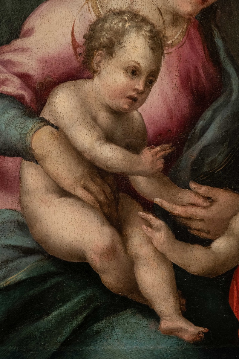 Maestro di Volterra (Giovambattista Verrocchi?, Firenze 1494–1569) Madonna col Bambino -photo-2