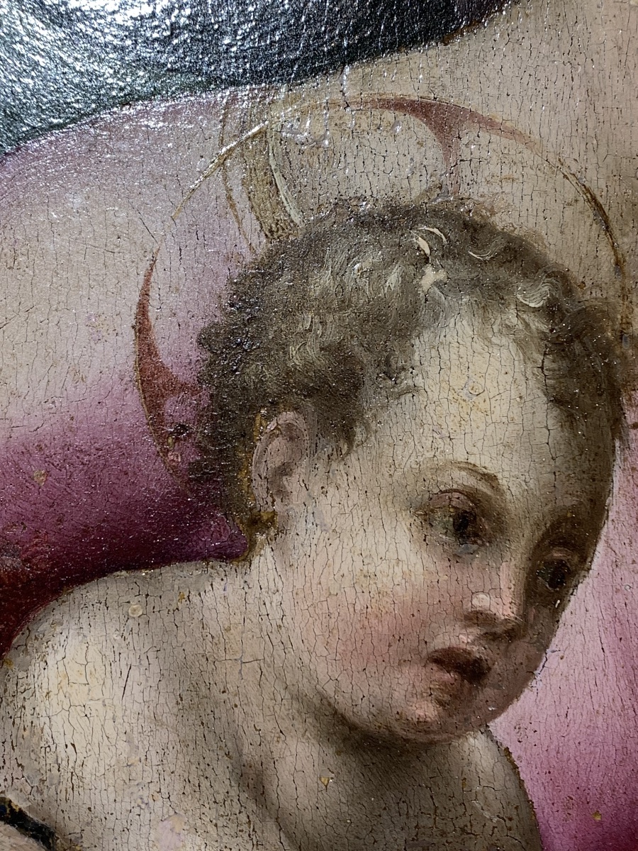 Maestro di Volterra (Giovambattista Verrocchi?, Firenze 1494–1569) Madonna col Bambino -photo-7