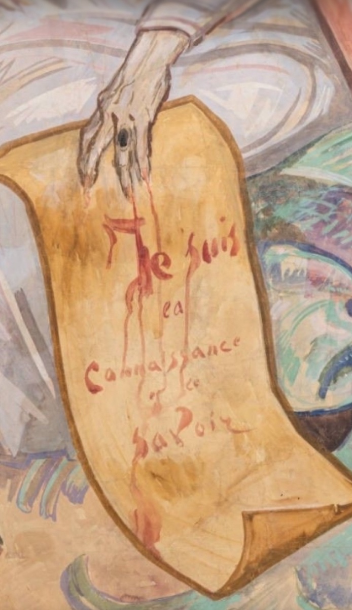Rostislas Loukine (Belgorod 1904 – Bar-sur-Aube 1988), L’Ange déchu, 1952  Gouache su carta -photo-2