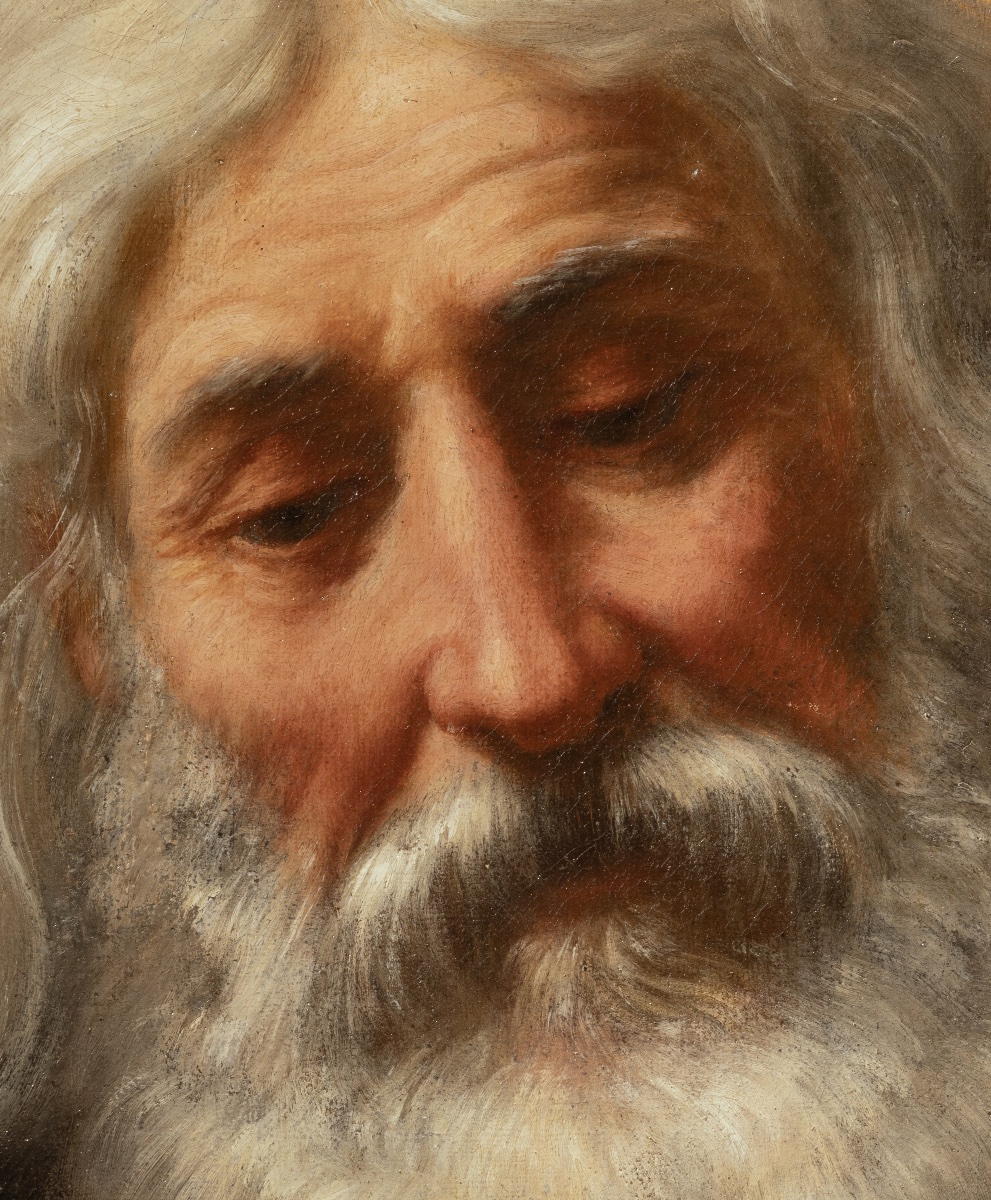 Matteo Rosselli – Dio Padre benedicente, Scuola fiorentina, XVII secolo-photo-3