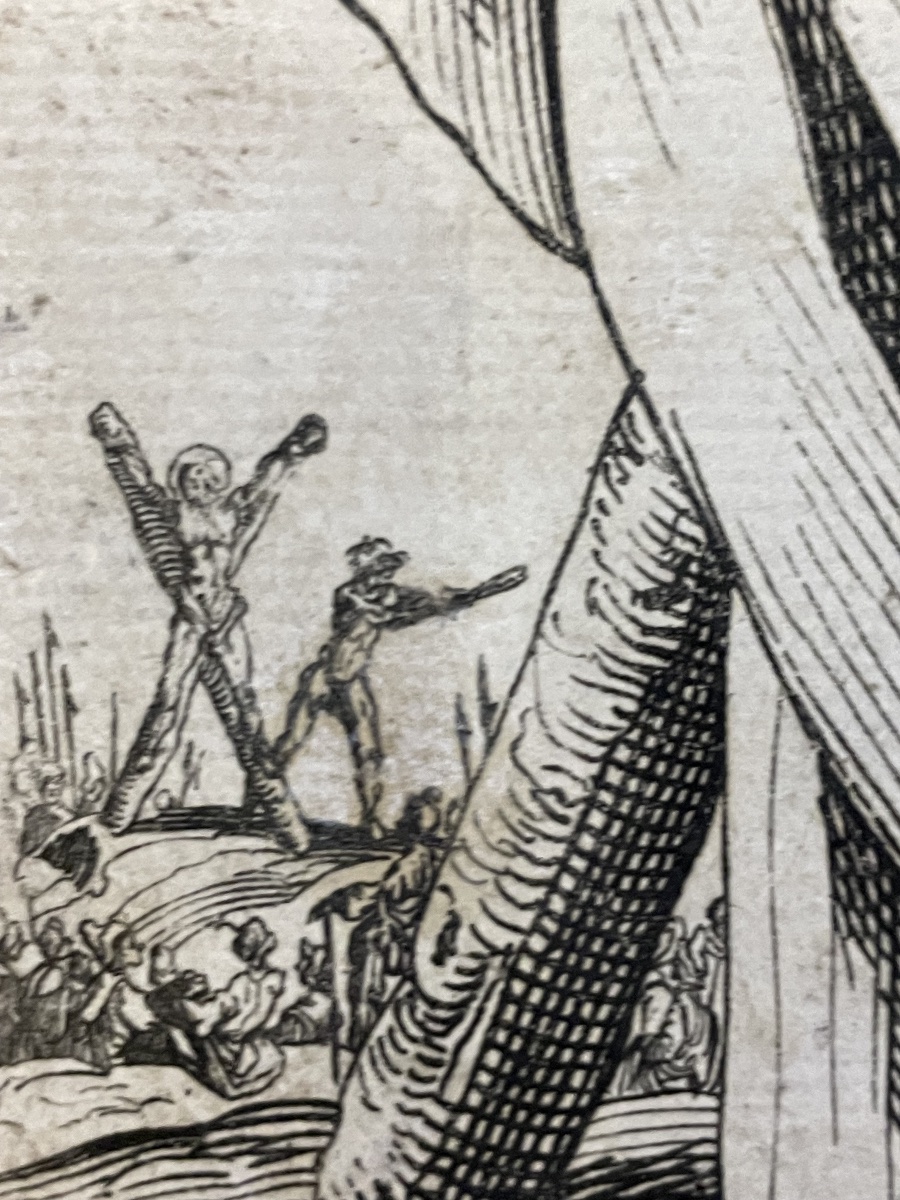 Jacques Callot – Sant’Andrea, acquaforte su carta vergellata antica, XVII–XVIII secolo  -photo-1