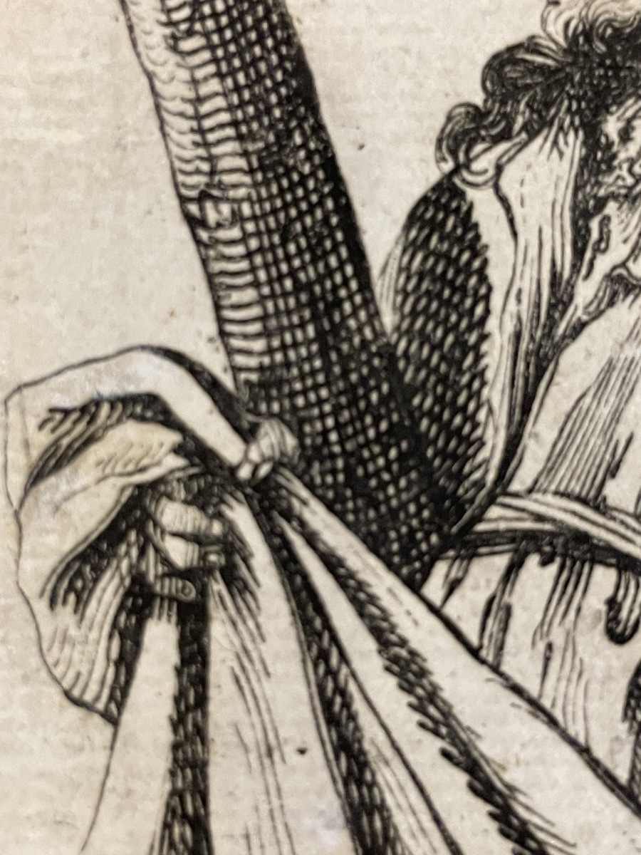 Jacques Callot – Sant’Andrea, acquaforte su carta vergellata antica, XVII–XVIII secolo  -photo-3