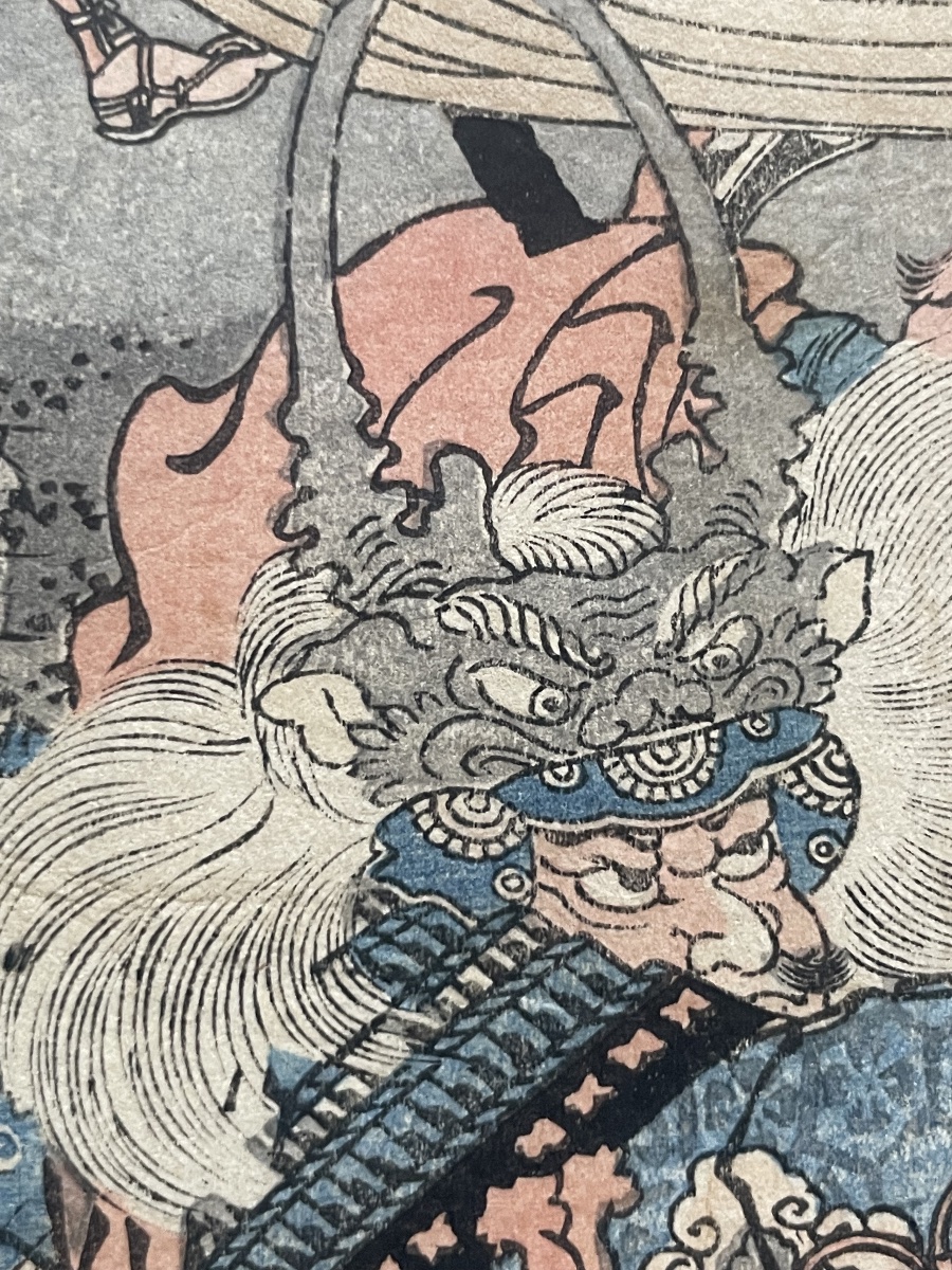Utagawa Kuniyoshi – Battaglia di Kawanakajima, Xilografia Giapponese, Periodo Edo, XIX Secolo-photo-4