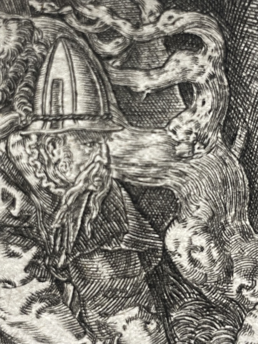 Heinrich Aldegrever, incisione a bulino, Buon Samaritano, XVI secolo, 1554  -photo-6