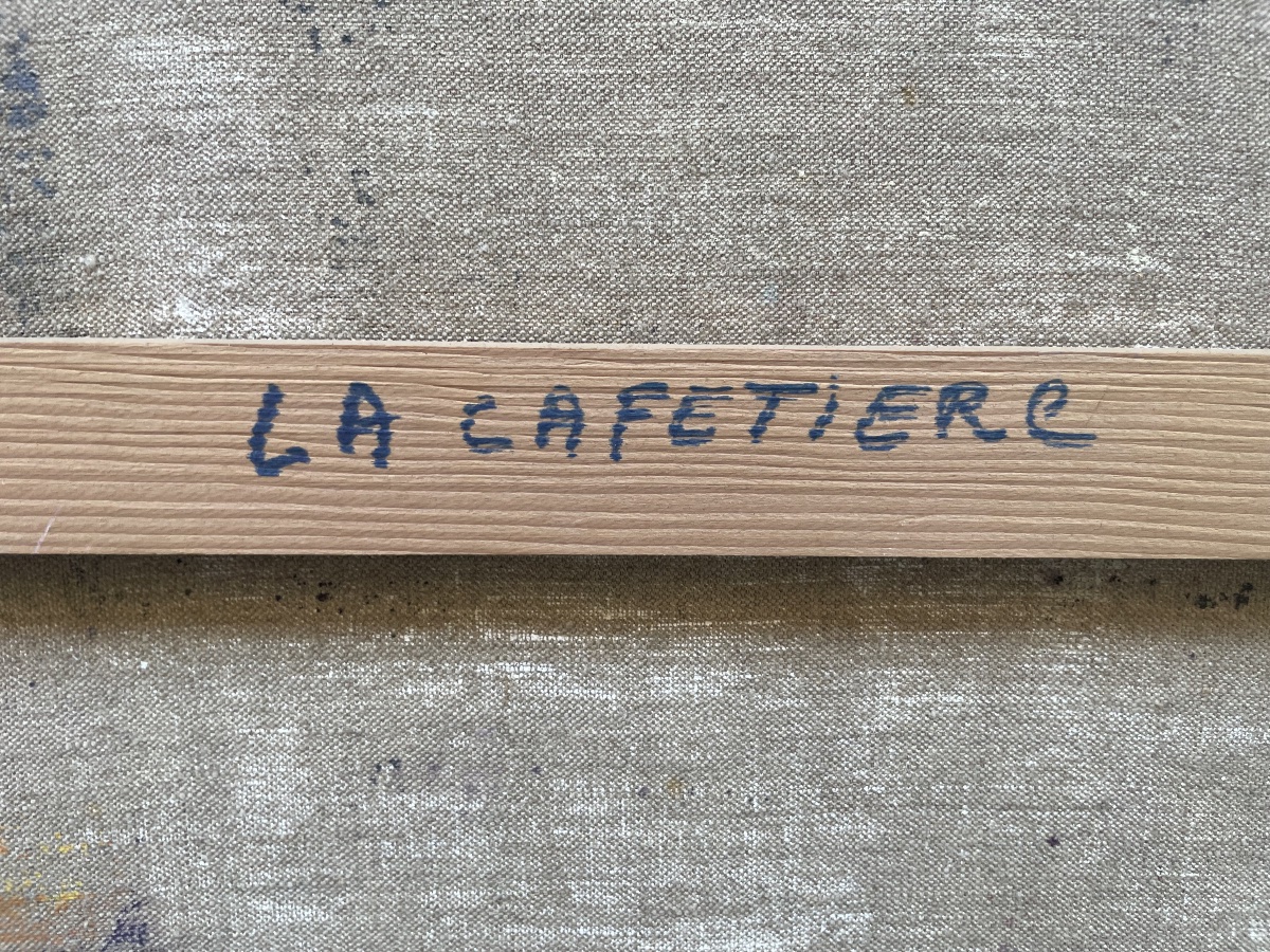 F. Chimène, La Caffettiera, pittrice di Chatou, Parigi, anni 1970-photo-2