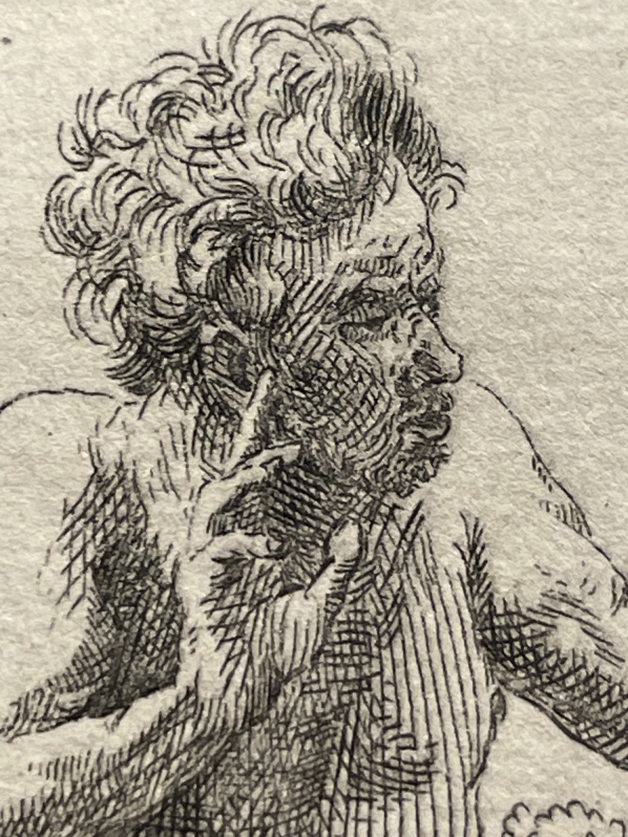 Adam ed Eva da Rembrandt – inciso da Pierre-François Basan, XVIII secolo-photo-3