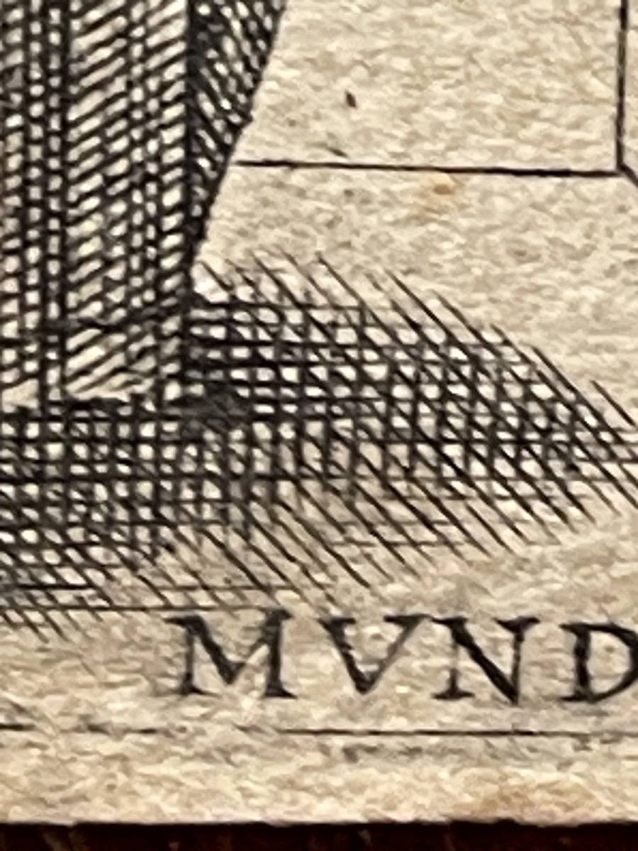 Marcantonio Raimondi, Salvator Mundi, incisione a bulino, collezione Böhm. XVI secolo-photo-6